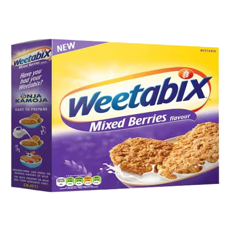 Weetabix Mixed Berries Breakfast Cereal 250g	 Weetabix Mixed Berries Breakfast Cereal 250g