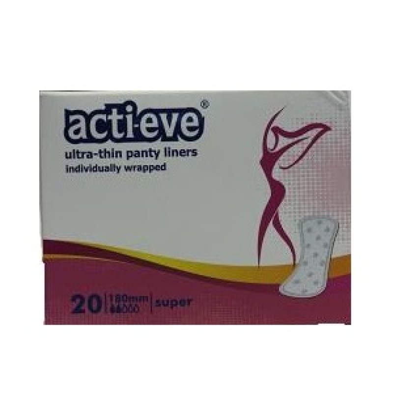 ACTI EVE SUPER PANTYLINERS 20 PIECES