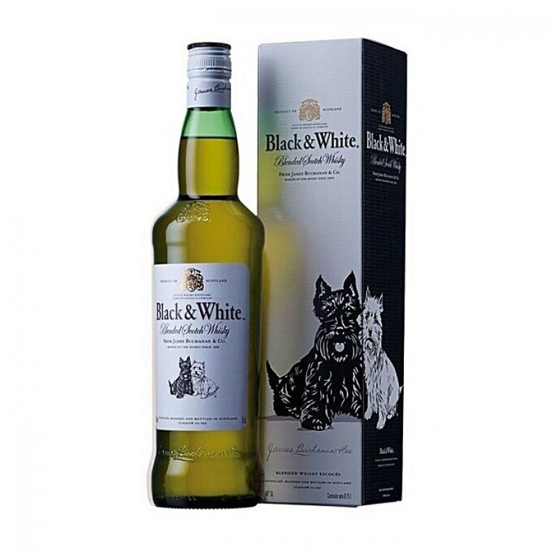 BLACK AND WHITE WHISKY 1L BLACK AND WHITE WHISKY 1L
