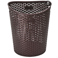 KENPOLY BROWN PLASTIC WASTE PAPER BASKET DUSTBIN