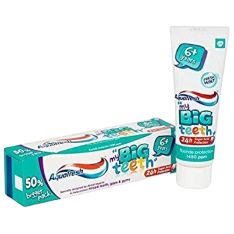 AQUAFRESH BIG TEETH TOOTHPASTE 50ML AQUAFRESH BIG TEETH TOOTHPASTE 50ML