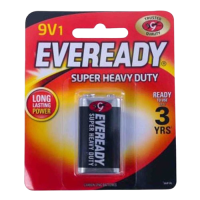 Eveready Super HD 9v Battery -Black
