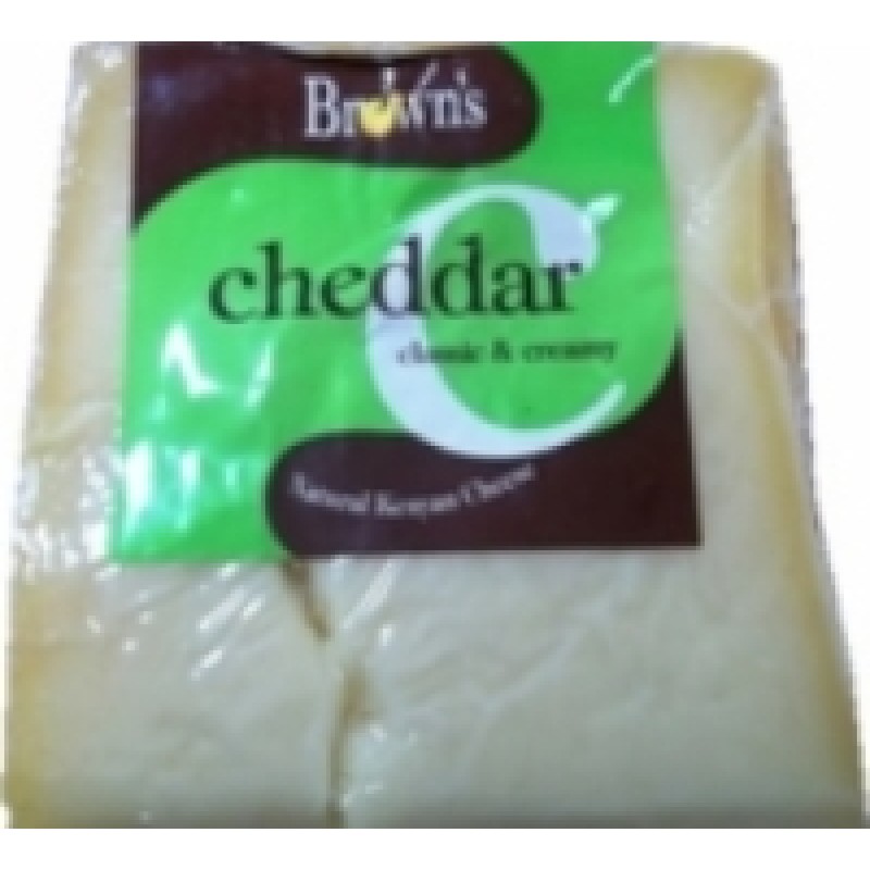 BROWN'S CHEDDAR CHEESE 225G BROWN'S CHEDDAR CHEESE 225G