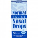 Normal saline nasal drops