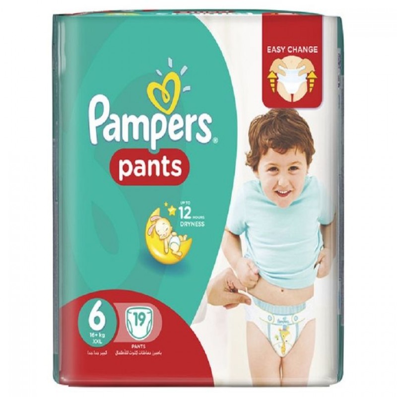 pampers pull up pants size 6