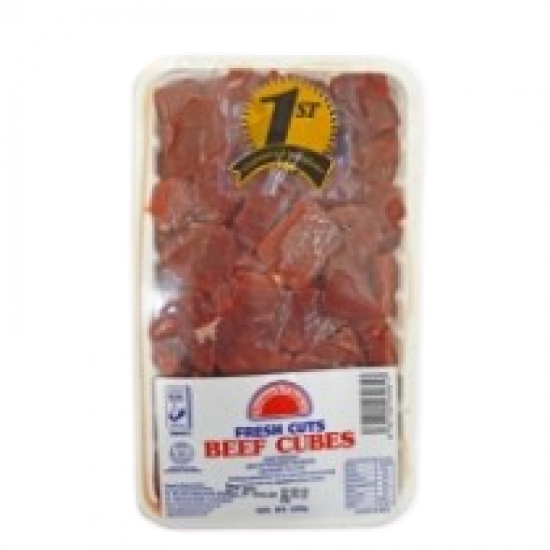 FARMER'S CHOICE FROZEN BEEF CUBES 500G FARMER'S CHOICE FROZEN BEEF CUBES 500G