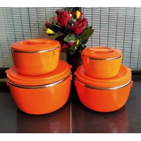 NANCY'S SET OF 4 HOTPOTS (ORANGE)