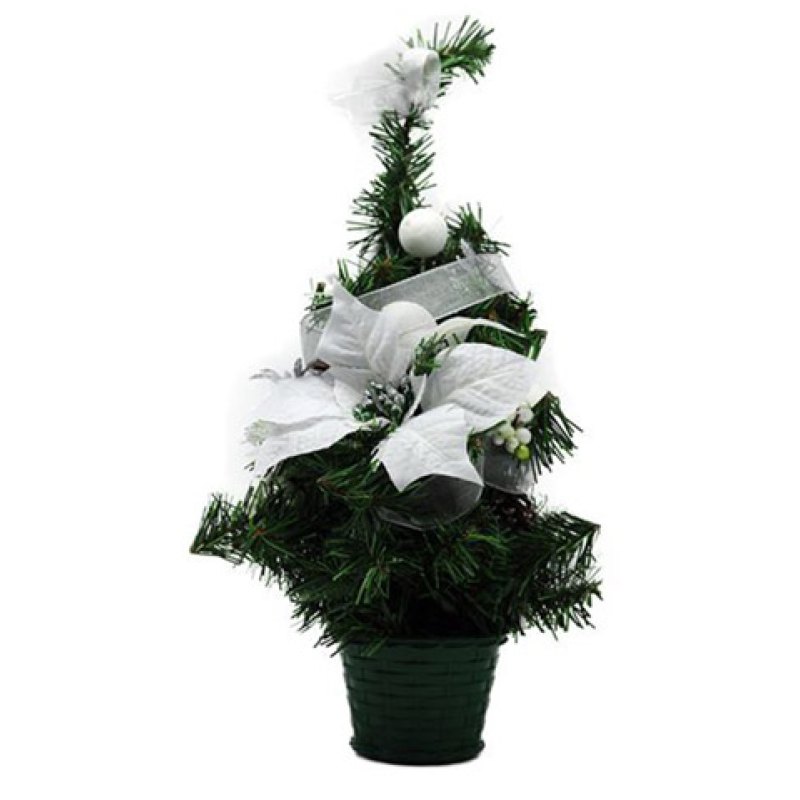 CHRISTMAS BLC SAPIN DECO 45CM