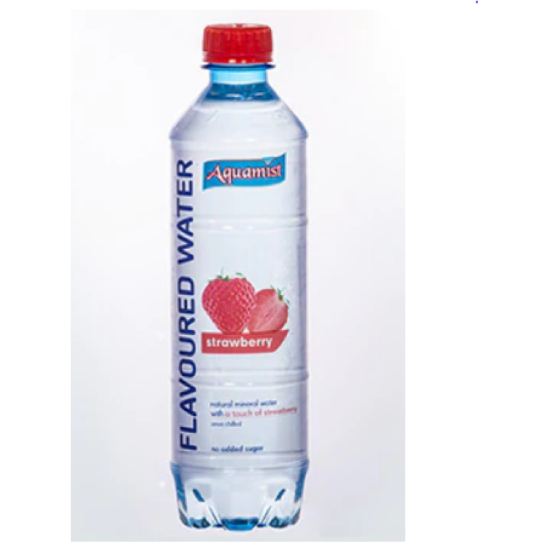 AQUAMIST FLAVOURED WATER STRAWBERRY 500ML