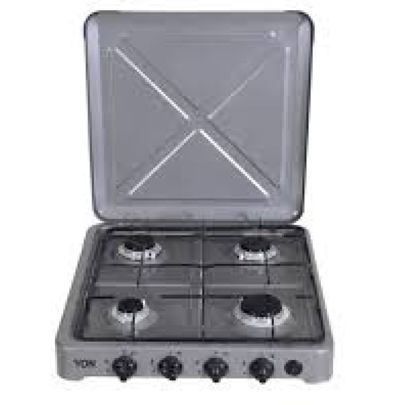 VON 0-440.S / VAC4F400S 4 GAS COOKER - SILVER