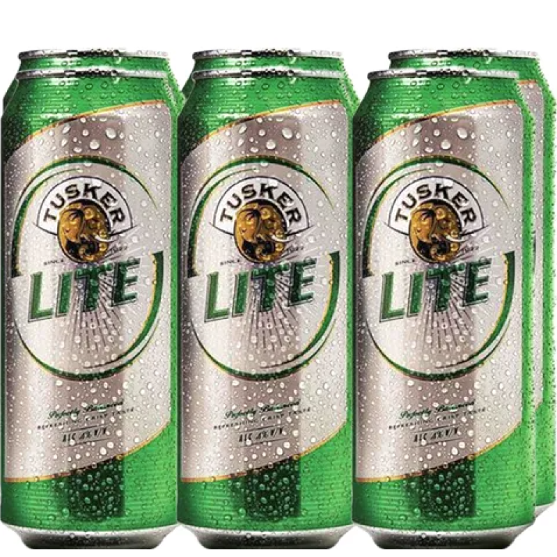 TUSKER LITE BEER CAN 6x500ml