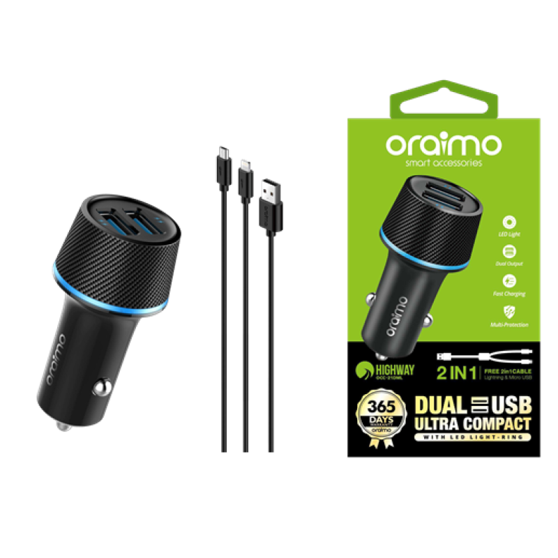 ORAIMO CAR CHARGER OCC-21 D BLACK 