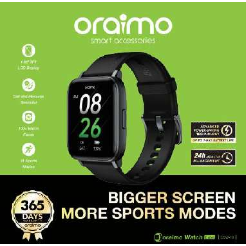 ORAIMO SMART WATCH OWS-18 BLACK