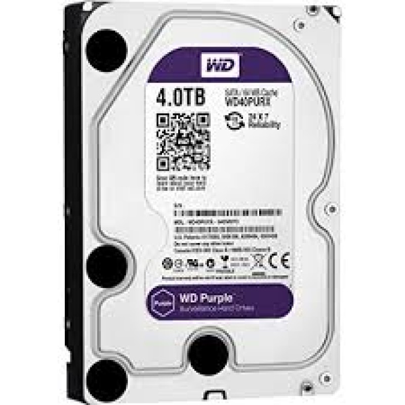 WESTERN DIGITAL 4TB PURPLE SURVEILLANCE HARD DRIVE