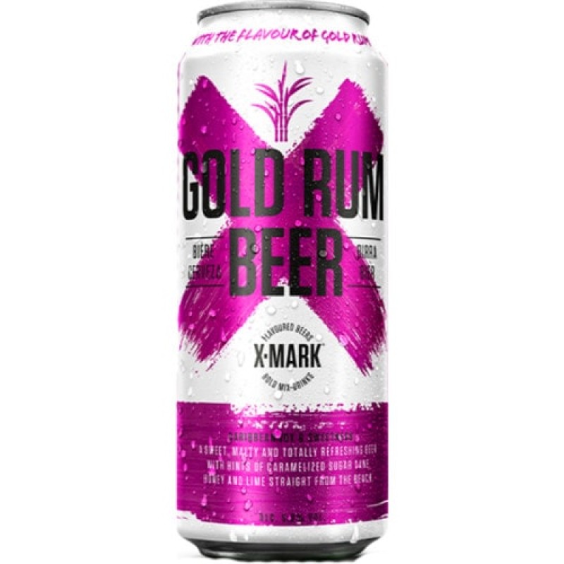 X-MARK GOLD RUM BEER 500ML