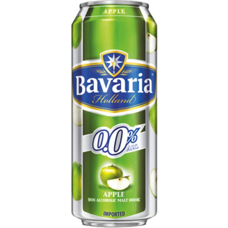 BAVARIA NON-ALCOHOLIC 0.0% APPLE DRINK CAN 500ML