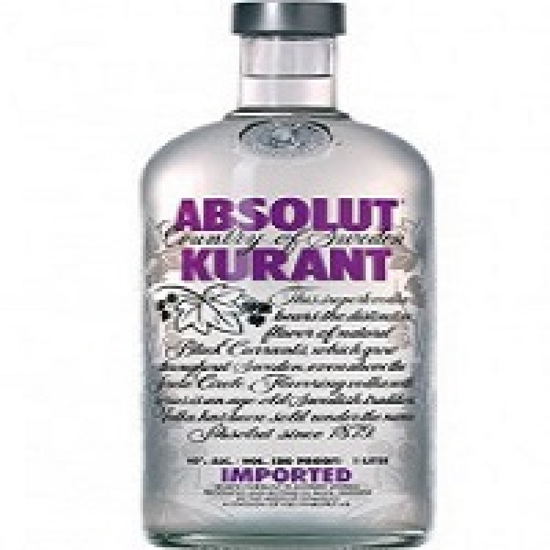 ABSOLUT KURRANT VODKA 750ML BOTTLE 