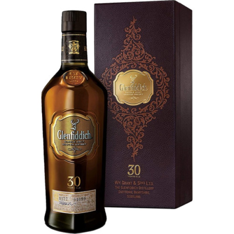 GLENFIDDICH 30 YEAR OLD WHISKY 700ML