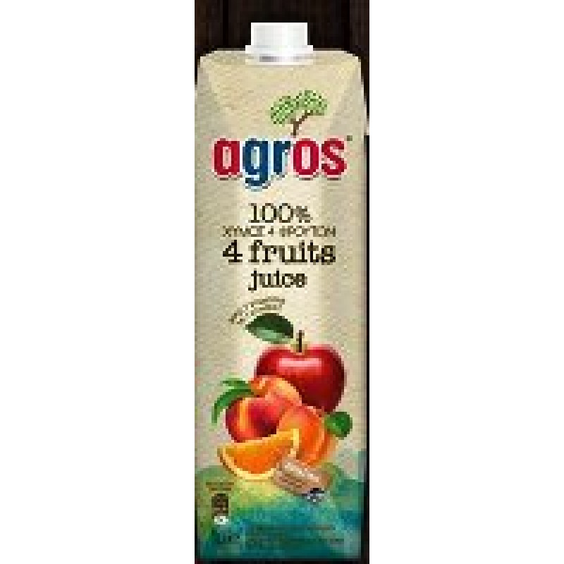 AGROS 4 FRUIT JUICE 1 LITRE