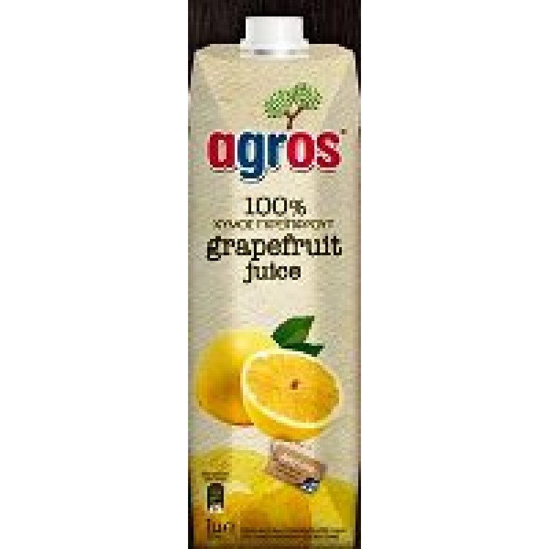 AGROS 100% BIG GRAPE FRUIT JUICE 1 LITRE