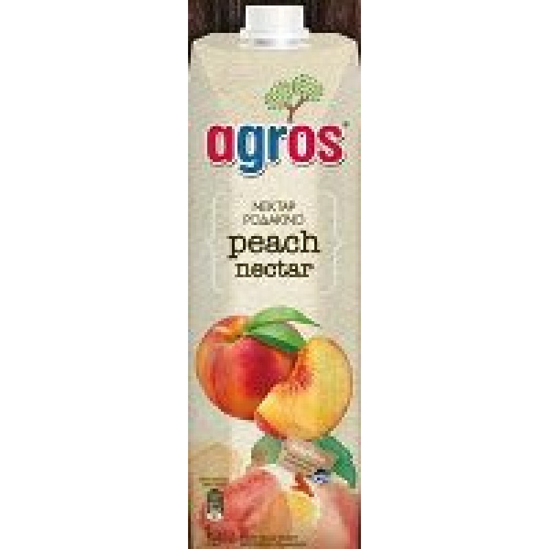 AGROS PEACH NECTAR FRUIT JUICE 1 LITRE