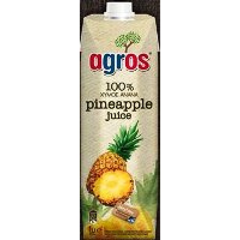 AGROS PINEAPPLE FRUIT JUICE 1 LITRE