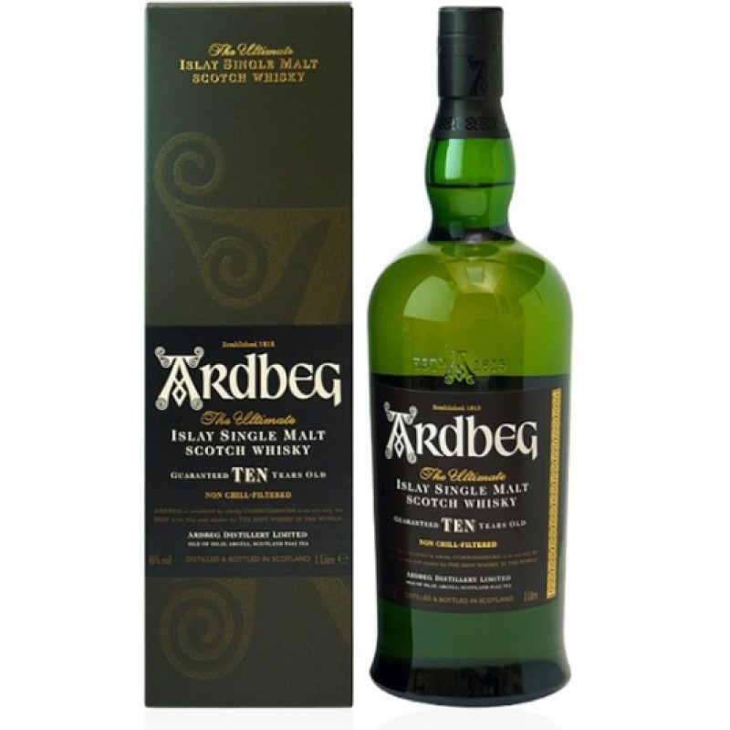 ARDBEG 10 YEAR OLD WHISKY 1L