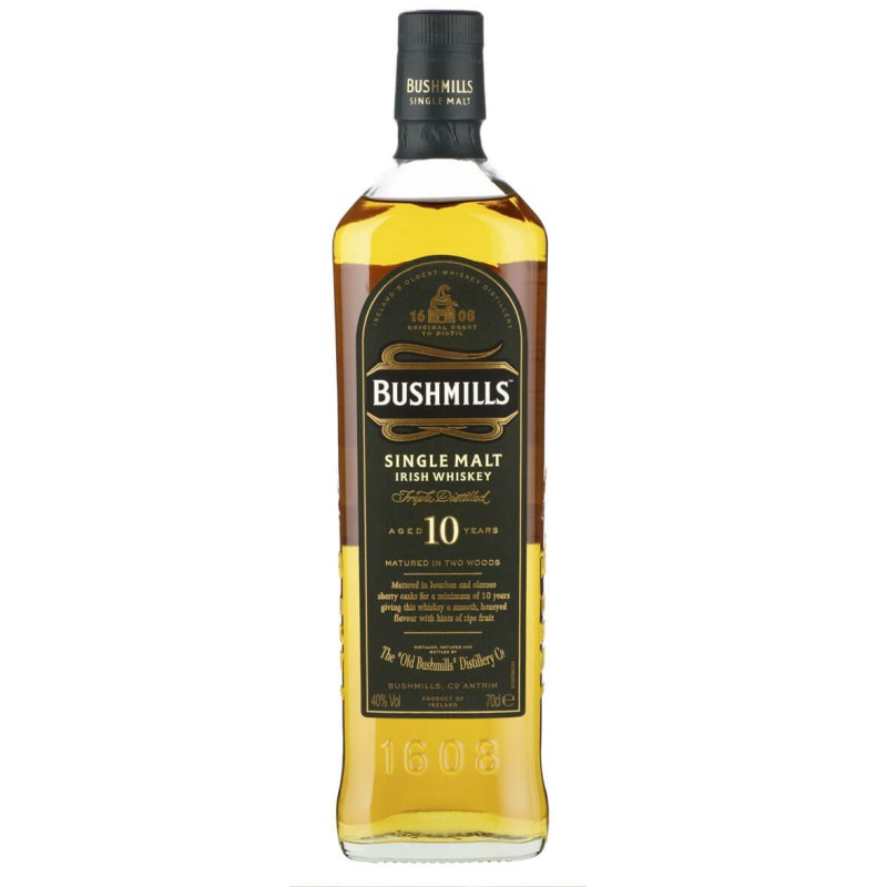 BUSHMILLS 10 YEAR SINGLE MALT 750ML 