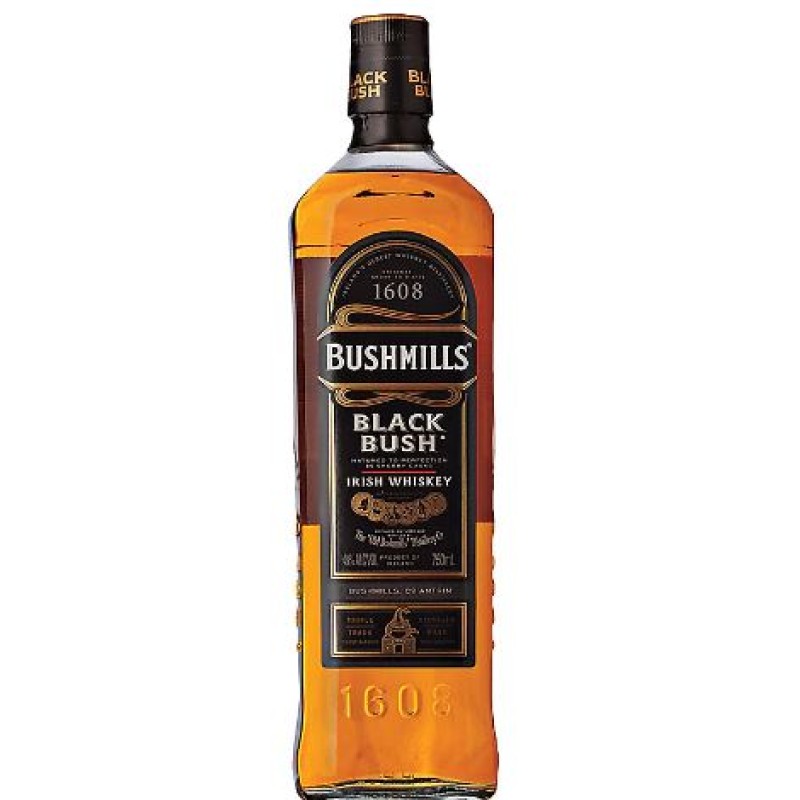 BUSHMILLS BLACK BUSH WHISKY 750ML