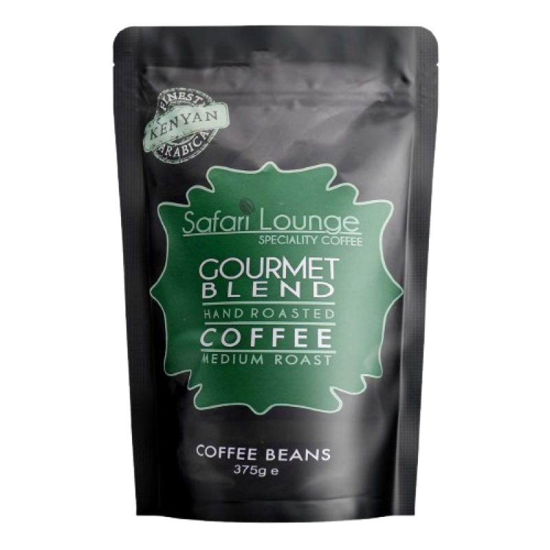 Safari Lounge Gourmet Blend Medium Roast Coffee Beans 375g