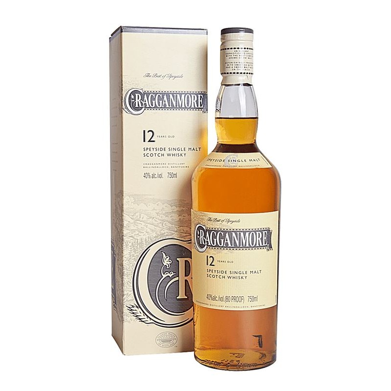 CRAGGANMORE 12 YEAR OLD WHISKY 750ML