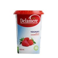 DELAMERE STRAWBERRY YOGHURT CUP 450ML