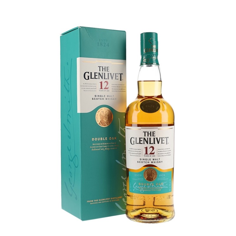 GLENLIVET 12 YEAR OLD DOUBLE OAK WHISKY 700ML