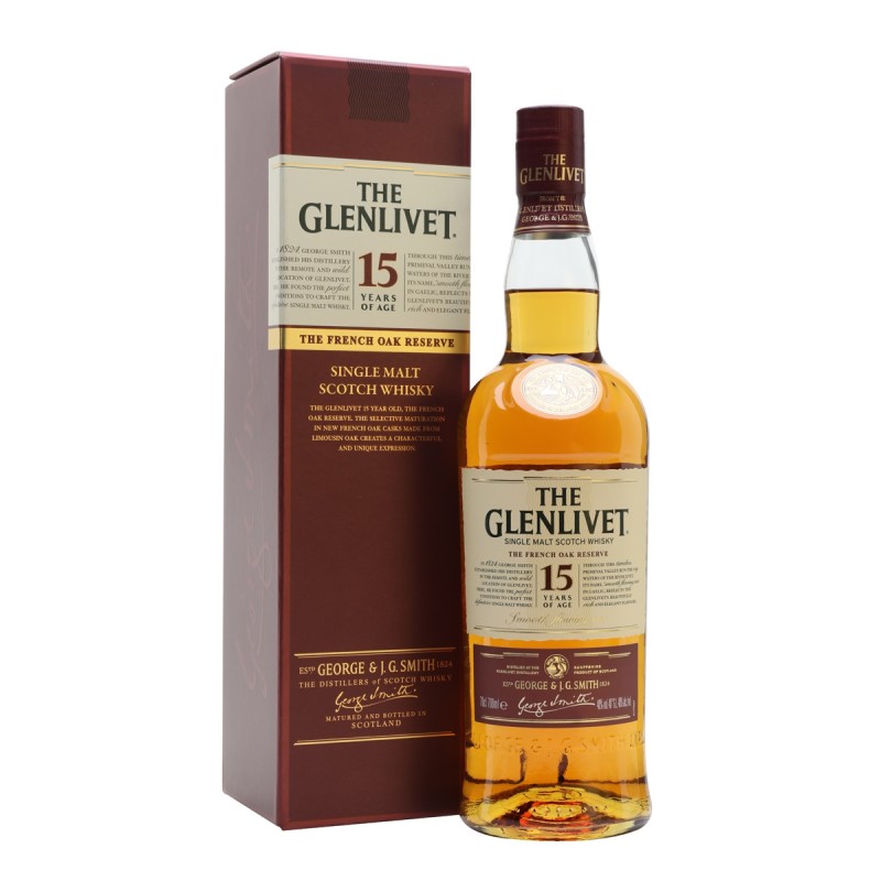 GLENLIVET 15 YEAR OLD WHISKY 700ML