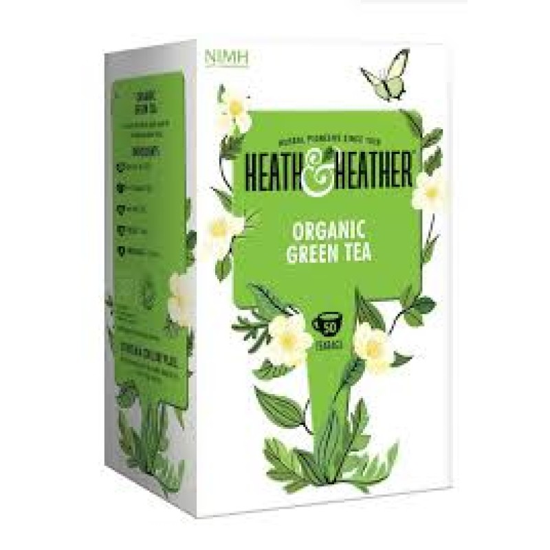 HEATH AND HEATHER ORGANIC GREEN TEA 20's