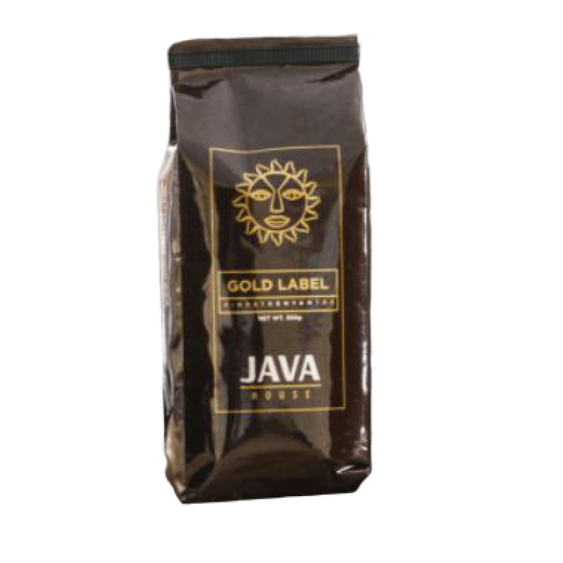 JAVA HOUSE GOLD LABEL BEANS  375 GRAMS