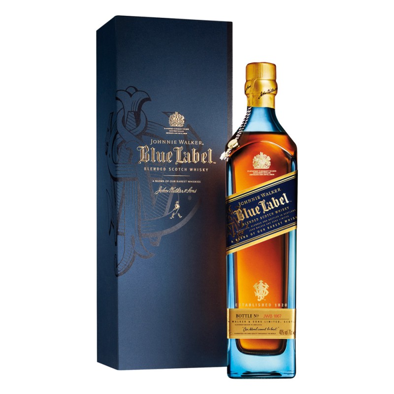 JOHNNIE WALKER BLUE LABEL WHISKY 750ML