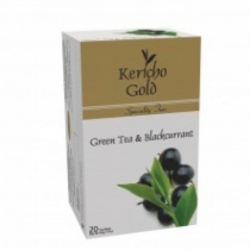 KERICHO GOLD GREEN TEA AND BLACK CURRANT TEA BAGS 20's