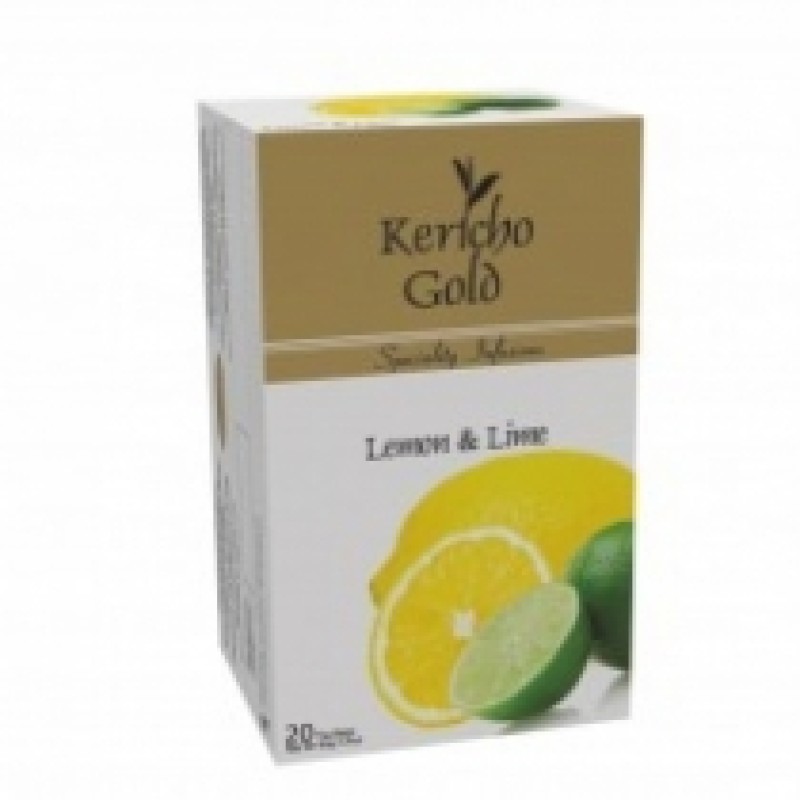 KERICHO GOLD LEMON & LIME TEA BAGS 20's