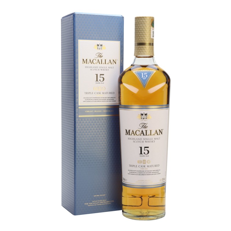 MACALLAN TRIPLE CASK 15 YEAR OLD WHISKY 700ML