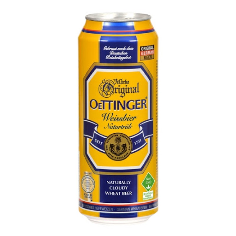 OETTINGER WEISSBIER CAN BEER 500ML