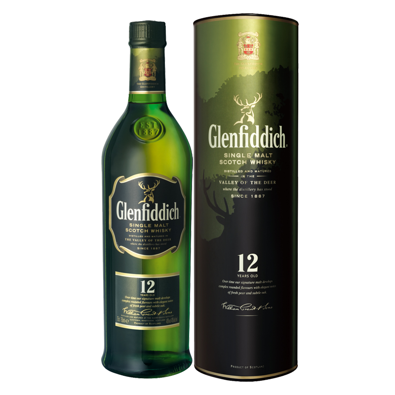 GLENFIDDICH 12 YEAR OLD WHISKY 700ML