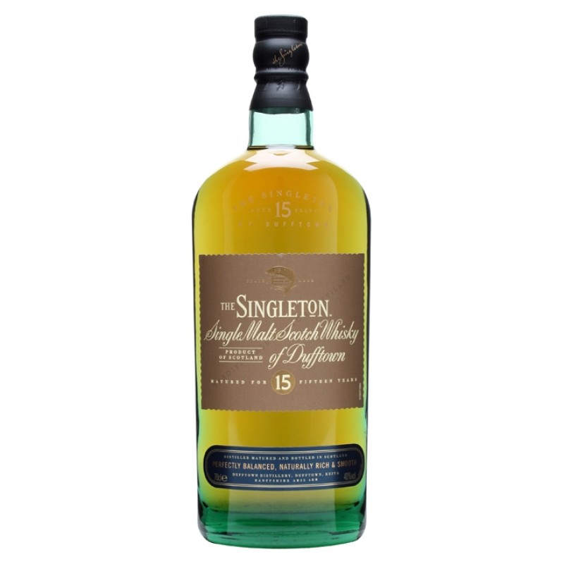 SINGLETON OF DUFFTOWN 15 YEAR OLD WHISKY 750ML