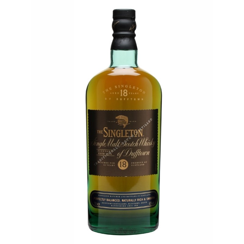 SINGLETON OF DUFFTOWN 18 YEAR OLD WHISKY 750ML