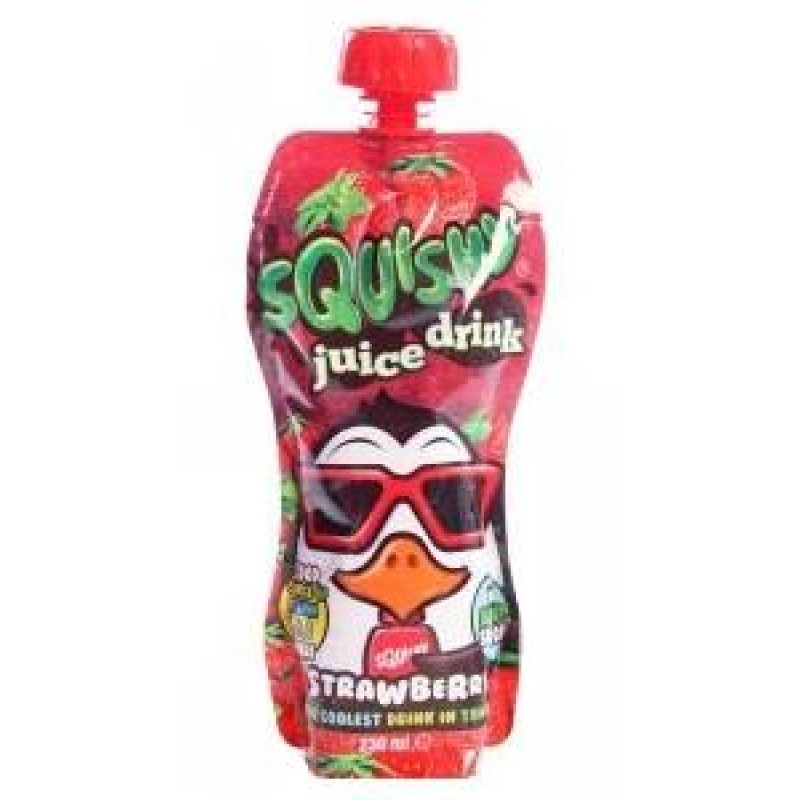 SQUISHY SLUSH JUICE DRINK STRAWBERRY 230 ML