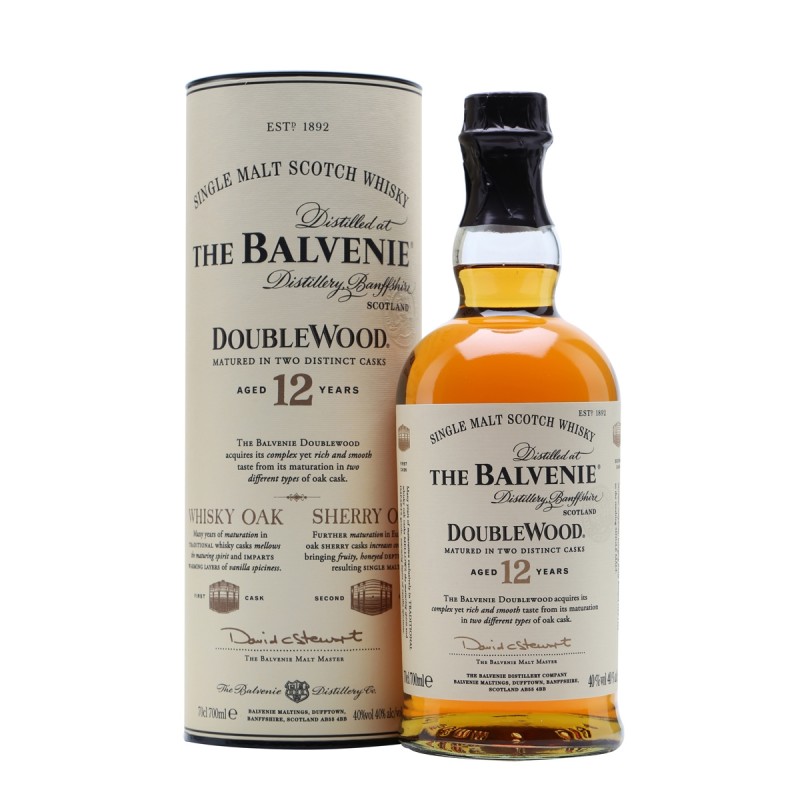 THE BALVENIE 12 YEAR OLD DOUBLEWOOD WHISKY 750ML