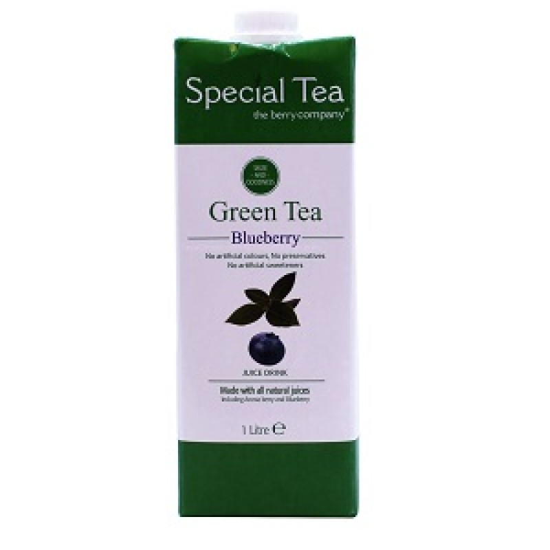 THE BERRY COMPANY GREEN TEA BLUEBERRY JUICE 1LITRE 