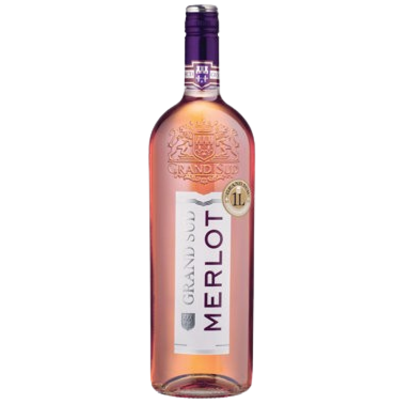 Grand Sud Merlot Rose Wine 1l