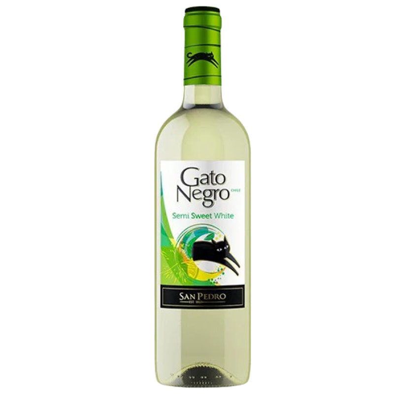 San Pedro Gato Negro Semi Sweet White Wine 750ml