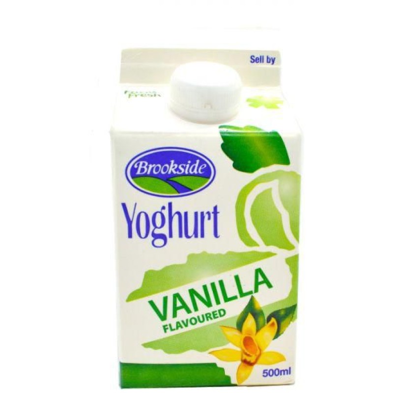 BROOKSIDE VANILLA YOGHURT 500ML